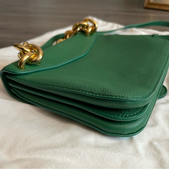Bottega Veneta Large Mount Green Crossbody Bag - Picture 9 of 15